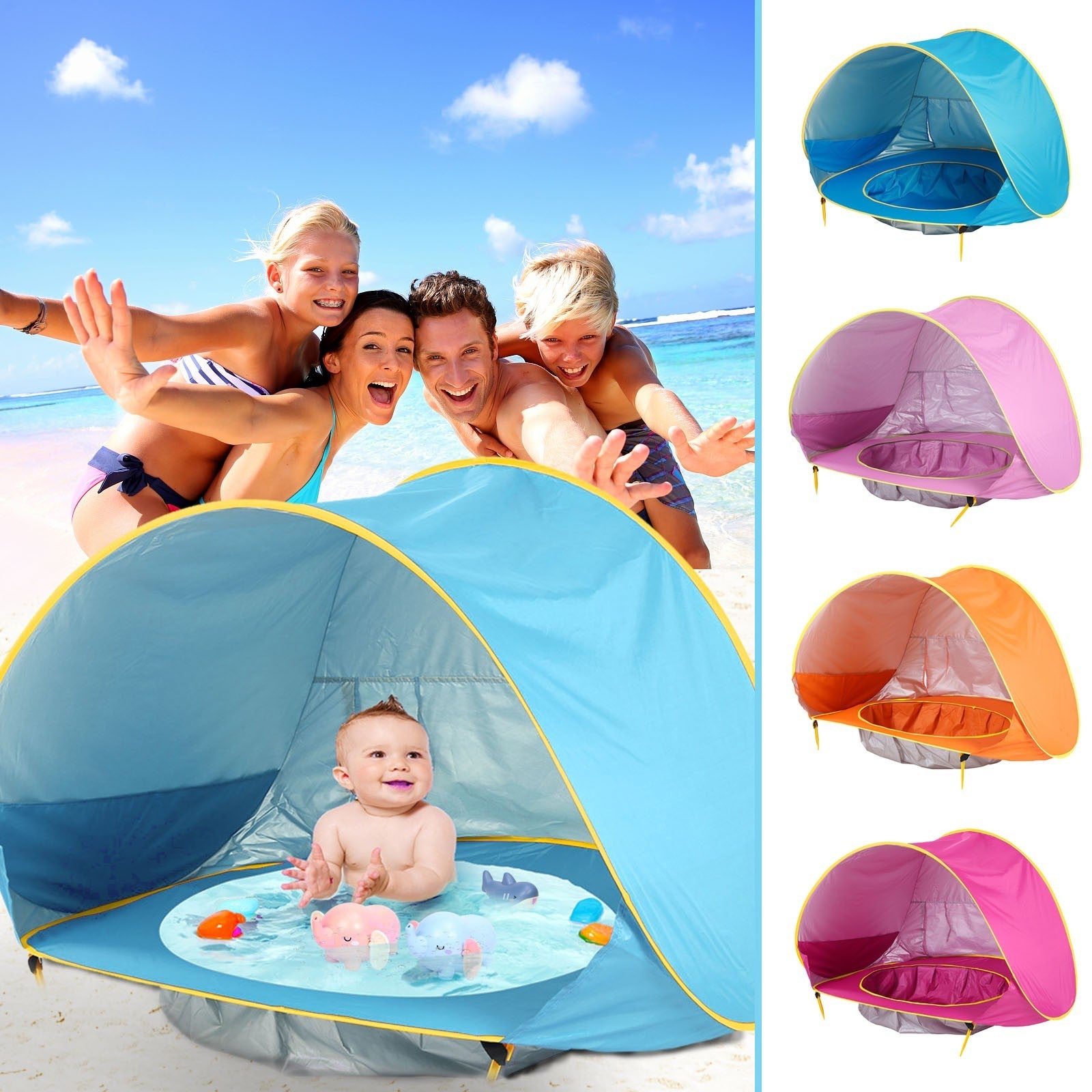 Baby Beach Tent – UV-Skydd & Vattensäkert